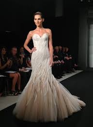 Mark Zunino Colored Wedding Dress Read More About The Spring 2013 Wedding Dress Trends At Keest Wedding Dresses Kleinfeld Wedding Dresses Glamorous Bride