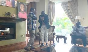 Ruto had just left for a election. K24 Tv Update Deputy President William Ruto And Odm Leader Raila Odinga Meet At Jubilee Party Sec Gen Raphael Tuju S Home In Karen The Two Leaders Had Gone To Check Up On