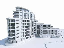 Modern Apartment Building 02 3d Model Apartment Building Modern Apartment Building