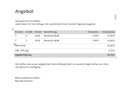 In diesem schreiben sollten etwa die bezahlung und zulagen, eintrittsdatum und alle anderen während des. Angebotsvorlage Kostenlos Downloaden Buchhaltungsbutler