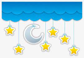 Blue Clouds Moon And Stars Moon Clipart Star Moon Png Transparent Clipart Image And Psd File For Free Download Blue Clouds Clouds Paper Frames