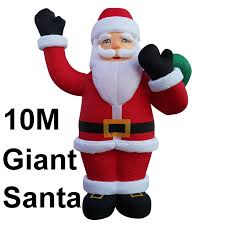 Buy the international santa claus collection new orleans papa noel: Giant Santa Claus Christmas Inflatable 33 Ft 10m Amazing Christmas