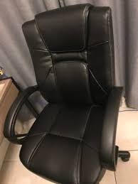 Stratford Black Faux Leather Executive Office Chair Big Lots