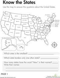 Geography lessons can make a world of difference in students' knowledge of the world and in their test scores. Geography Know The States Worksheet Education Com Social Studies Worksheets Third Grade Social Studies Kindergarten Social Studies