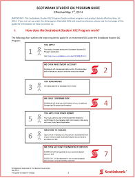 Scotiabank Student Gic Program Guide I How Does The