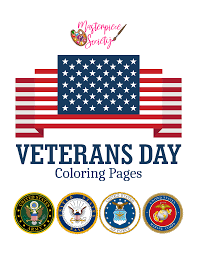 La guardia costera de estados unidos (united states coast guard) forma la rama más pequeña de las cinco que forman las fuerzas. Free Veterans Day Coloring Pages Masterpiece Society