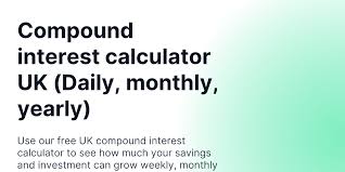 Compound interest calculator UK (Daily, monthly, yearly) | Unbiased
