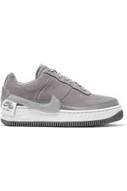 Black And Gray Air Force 1 Nike Air Force 1 Jester Suede Sneakers Gray Sneakers Suede Sneakers Nike