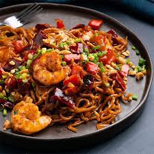 Spicy Kung Pao Prawn Noodles Marion S Kitchen Recipe Asian Recipes Spicy Prawns Zoodle Recipes