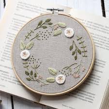 The long straight stitches look like brush strokes, and when combined with other basic embroidery stitches, you can create a work of art. Rose Wreath Pattern Hand Embroidery Pdf 6 Floral Hoop Embroidery Diy For Beginners Hand Embroidery Patterns Hand Embroidery Patterns Flowers Hand Embroidery Projects