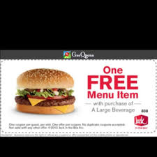 Free Food Menu Items Free Printable Coupons Jack In The Box