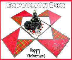 Pop up cat christmas card. How To Make An Explosion Box For Christmas Diy Paper Crafts 8 Steps With Pictures Instructables