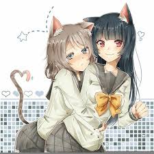 Neko Girl Yuri Cute Anime Cat Anime Neko Anime