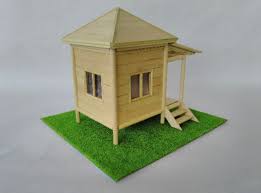 Rumah kayu aiskrim ceria ks. Rumah Batang Aiskrim Popsicle Stick House Shopee Malaysia