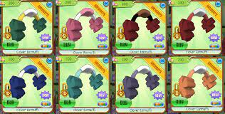 Aj Clover Earmuffs These Adorable Earmuffs Can Be Bought In The Jam Mart Clothing For 200 Gems These Are A St Patrick S Item Animal Jam Clover Stuff To Buy