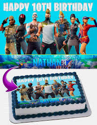 Check out inspiring examples of fortnite artwork on deviantart, and get inspired by our community of talented artists. Fortnite Battle Royal Edible Image Cake Topper Personalized Birthday Sheet Decoration Custom Party Frosting Transfer Fondant 2b Edible Image Cake Topper Edible Image Cake Edible Cake Toppers