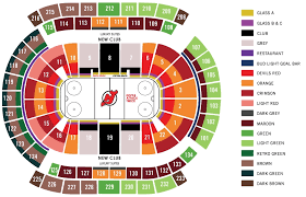 nj devils seating chart prudential center section 134 new