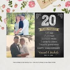 Sometimes couples don't even celebrate their special day due to a limited budget, the strain of family obligations, a hectic work schedule, or an argument the previous day. 20th Anniversary Gift Ideas For Wife Husband Him Her Women Etsy