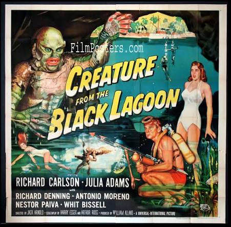 CREATURE FROM THE BLACK LAGOON Movie Poster (1954)