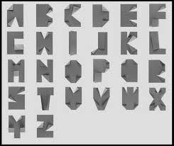 Nights artroom posted on pinterest. Type Typography Alphabet Origami Font Handmade Font