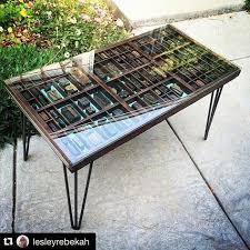 Liking The Theory Of A Giant Shadow Box Made Into A Dining Table By Putting A Sheet Of Tempered Gla Shadow Box Table Letterpress Drawer Shadow Box Coffee Table