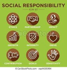 Vector Social Responsibility Outline Icon Set Stock Illustration Royalty Free Illustrations Stock Clip Art Ico Social Responsibility Icon Set No Response