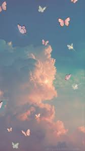 Retro wallpaper iphone butterfly wallpaper iphone trippy wallpaper iphone wallpaper tumblr aesthetic homescreen wallpaper iphone background pink aesthetic iphone wallpaper. Aesthetics Sky Clouds Butterfly Wallpaper Iphone Cute Patterns Wallpaper Butterfly Wallpaper