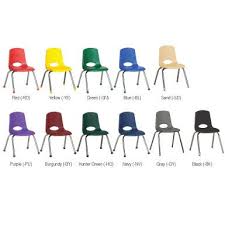10355 10in Stack Chair Ball Glide 6 Pack Daycare Furniture Wooden Baby High Chair Ball Chair