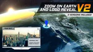 Immediate downloading, easy to use. Zoom On Earth And Logo Reveal V2 22001651 After Effects Template Videohive