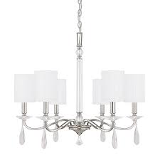 6 Light Chandelier With Crystals Included Capital Lighting Fixture Company