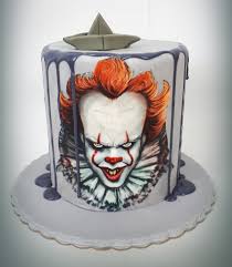 Pennywise Cake By Sweetpopie Cakes Scary Cakes Scary Halloween Cakes Clown Cake