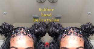 Rubber Band Hairstyles Natural Hair Video Rubber Band Hairstyles Hair Styles Curly Hair Styles