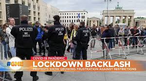Zweite welle = zweiter lockdown? Protesters Take To The Streets Of Berlin Over Government S Lockdown Response Euronews