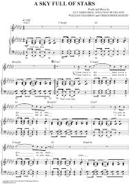 A Sky Full Of Stars Sheet Music Sky Full Of Stars Flute Sheet Music