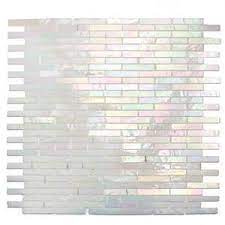 Despite their simple structure, subway tiles lend themselves to many interesting design ideas. Thin Subway Tile Mother Of Pearl White Iridescent European Home Decor Shabby Chic Kitchen Shabby Chic Bathroom