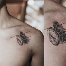 Spartans also valued knowledge, took education seriously and even. Single Needle Spartan Tattoo On The Left Shoulder