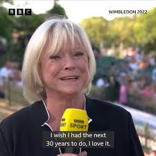 Sue Barker is the 🐐❤️