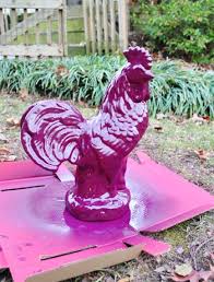A Giant Rooster Who Does That Young House Love Spray Paint Ceramic Spray Paint Colors Rooster Decor