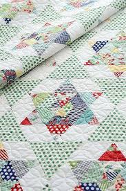 Starlight Quilt By Thimble Blossoms Featuring April Showers By Bonnie And Camille For Moda Fabrics Triangle Quilt Quilt Patterns Triangle Quilt Pattern