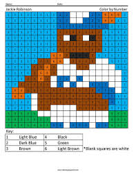 You have been hired to design five enclosures for the animals at a local zoo. 0131 Jackie Robinson Coloring Coloring Squared