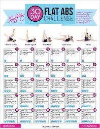 30 Day Flat Abs Challenge Ab Challenge 30 Day Ab Challenge Workout Challenge