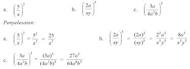 2 2 2 ( a + b ) = a + 2ab + b maka: Operasi Bilangan Berpangkat Pada Pecahan Bentuk Aljabar Berpendidikan Com
