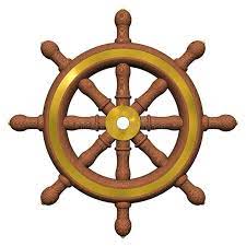 Ship S Wheel Beautiful Ship S Steering Wheel Isolated On White Ad Beautiful Ship Ship Wheel Cartoon Pirate Ship Vintage Prints Stock Illustration
