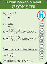 Kumpulan Rumus Barisan Deret Aritmatika Geometri Contoh Soal