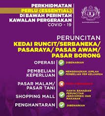 6 reviews add your review. Perintah Kawalan Pergerakan Perkhidmatan Perlu Dan Bukan Keperluan Utama Prime Minister S Office Of Malaysia