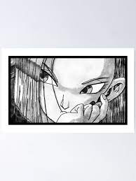 Android 18 Black and White(Dragon Ball Z) 