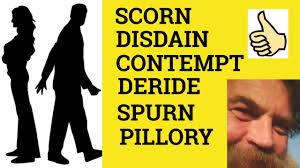 Contempt is a pattern of attitudes and behaviour, often towards an individual or group, but sometimes towards an ideology, which has the characteristics of disgust and anger. Scornful Meaning By Sdictionary