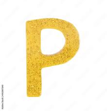 A, b, c, d, e, u, o, p. Letter P Alphabet Symbol English Letter English Alphabet From Yellow Golden On A White Background With Clipping Path Stock Photo Adobe Stock