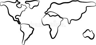 Rough Sketch Of Black World Map On White Vector Illustration Royalty Free Illustration In 2020 World Map Sketch Vector Illustration Map Sketch
