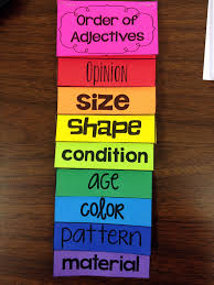 Ordering Adjectives Flip Book Order Of Adjectives Adjectives Lesson Teaching Grammar
